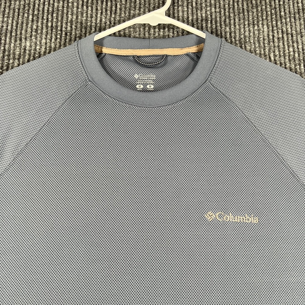 Columbia Shirt Mens Medium Gray Short Sleeve Outdoor Active Hiking‎ Casual
